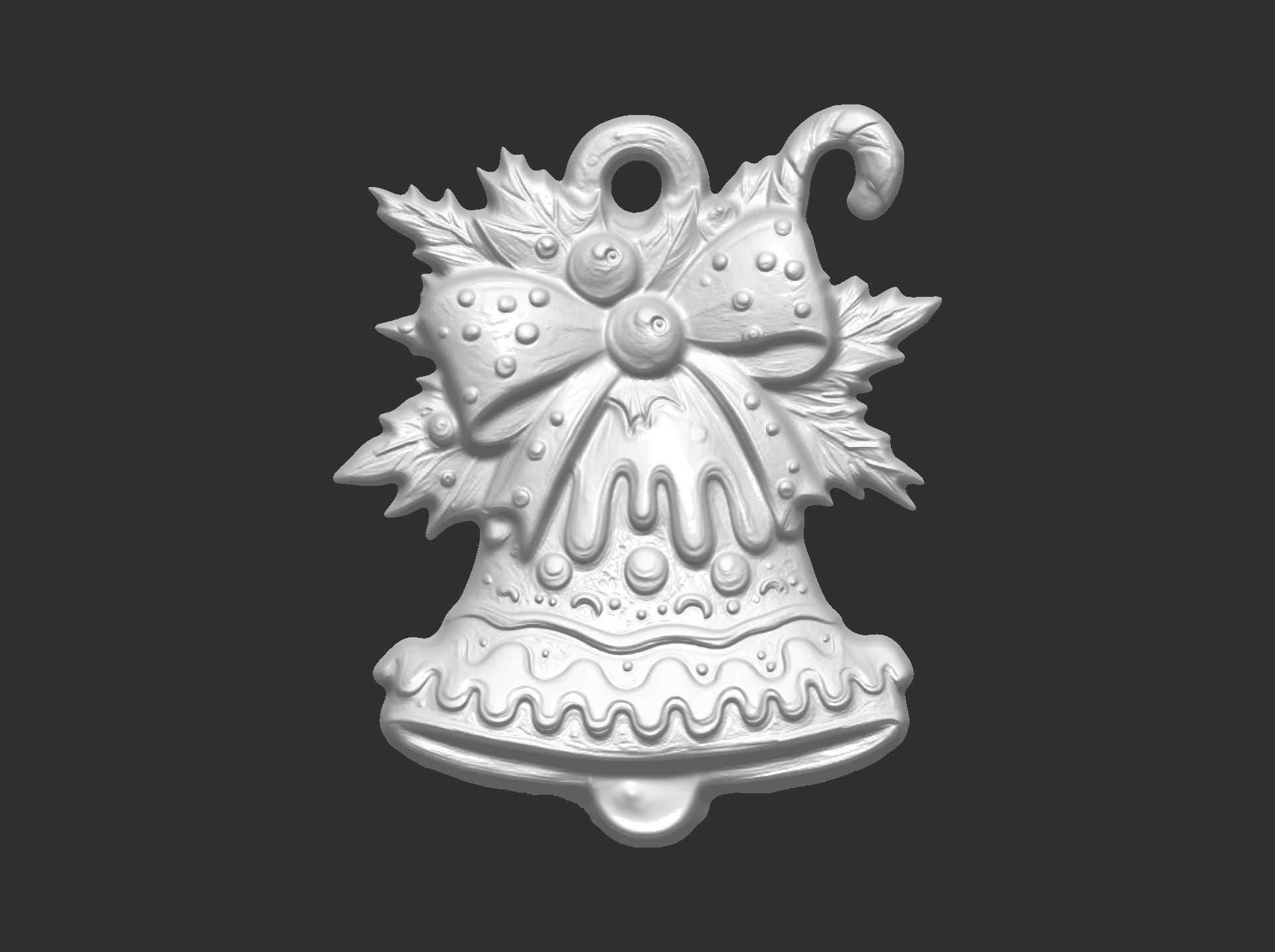 christmas jingle bell decor  3D print model_7