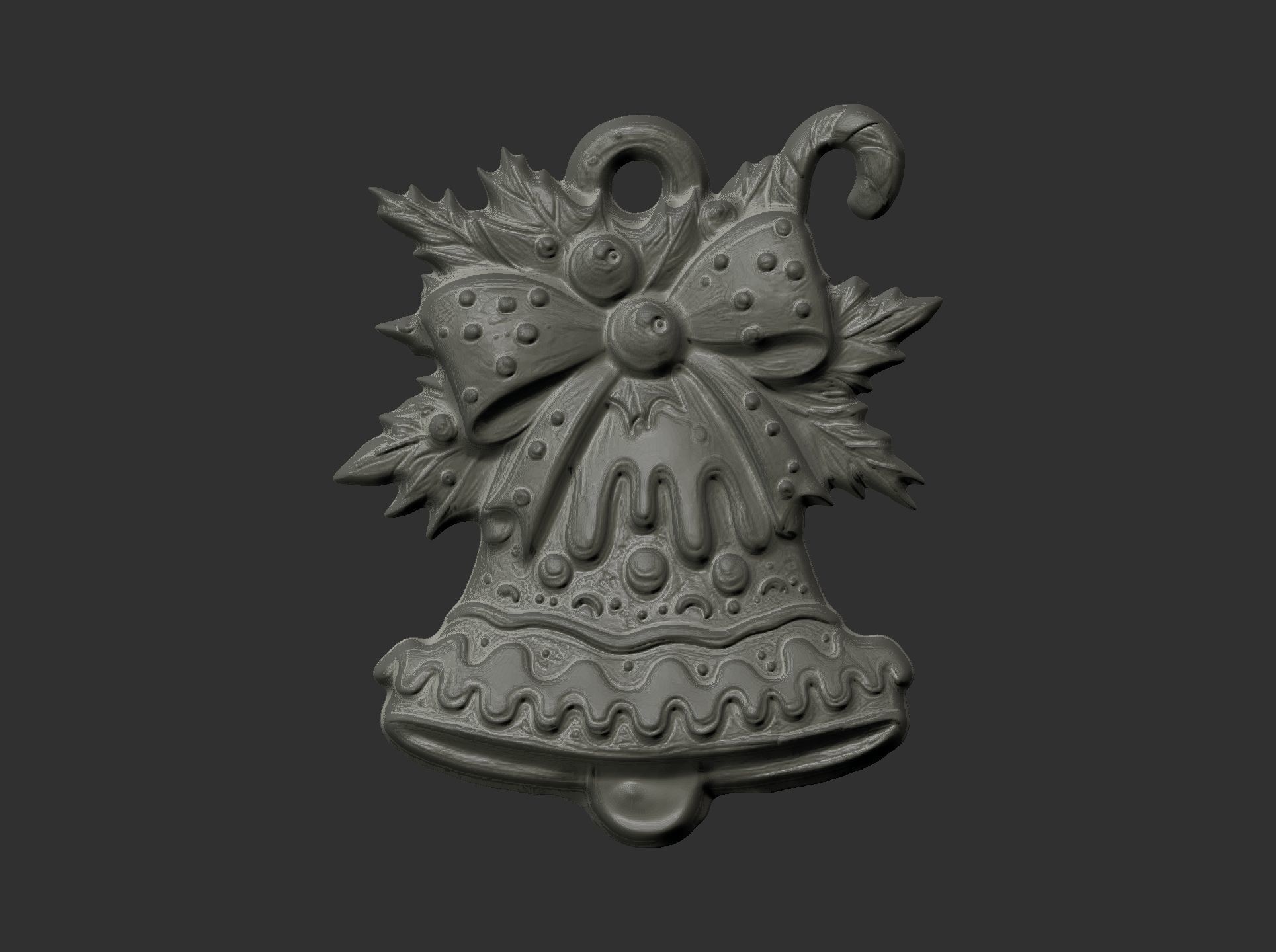 christmas jingle bell decor  3D print model_4