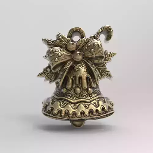 christmas jingle bell decor  3D print model