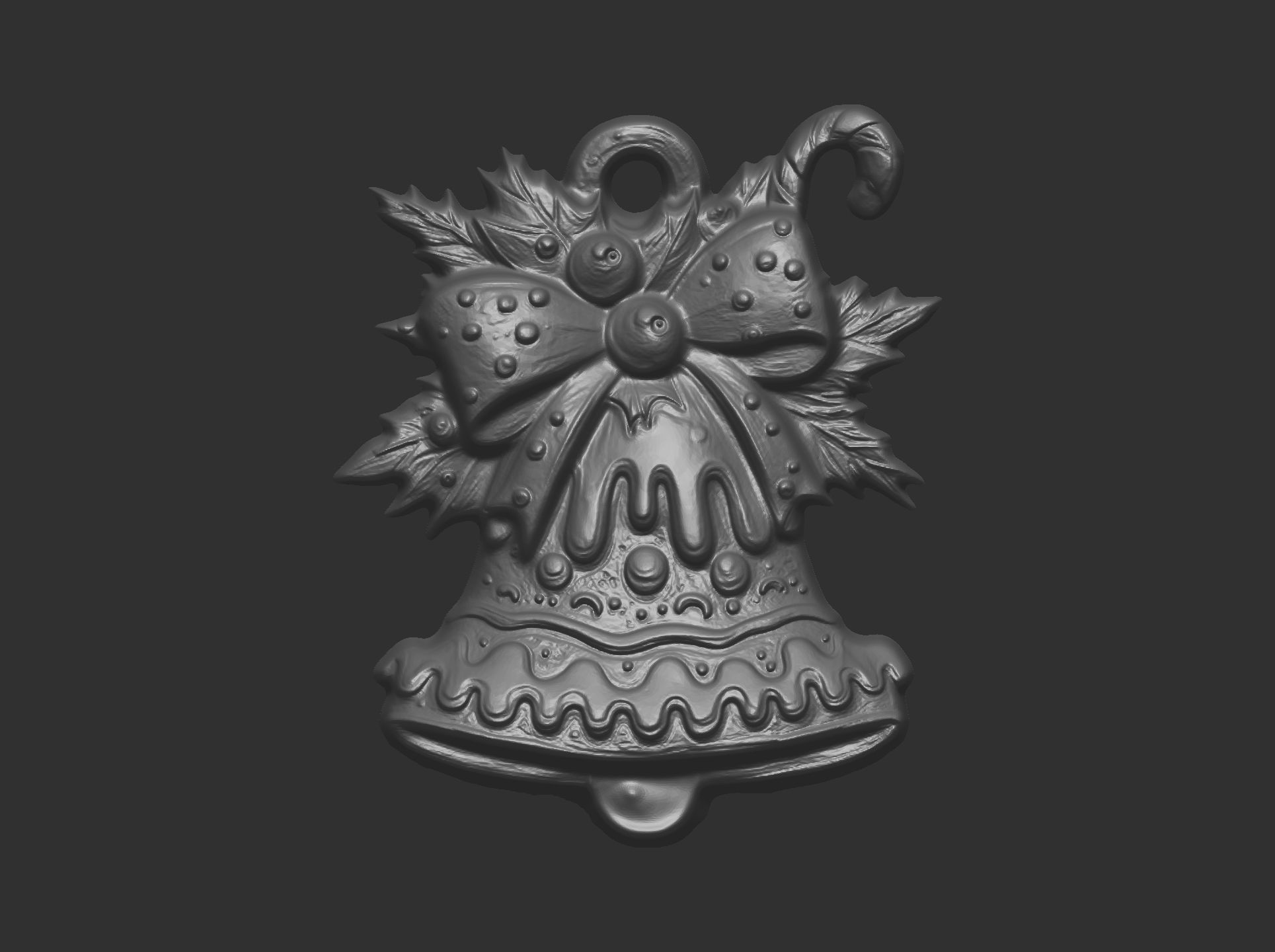 christmas jingle bell decor  3D print model_6