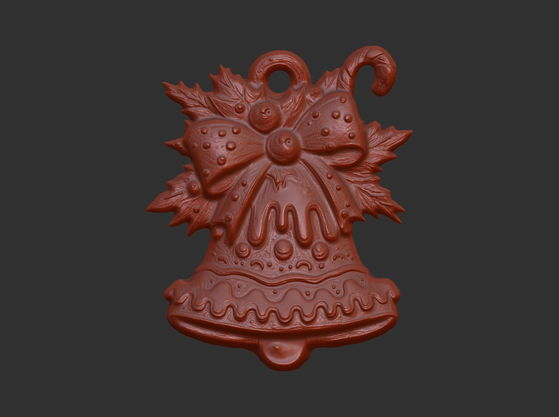 christmas jingle bell decor  3D print model_8