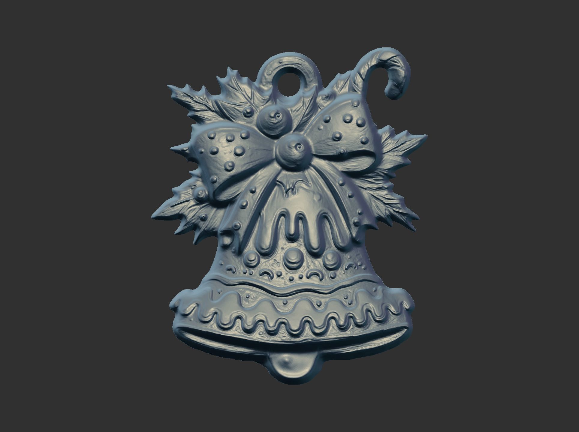 christmas jingle bell decor  3D print model_5