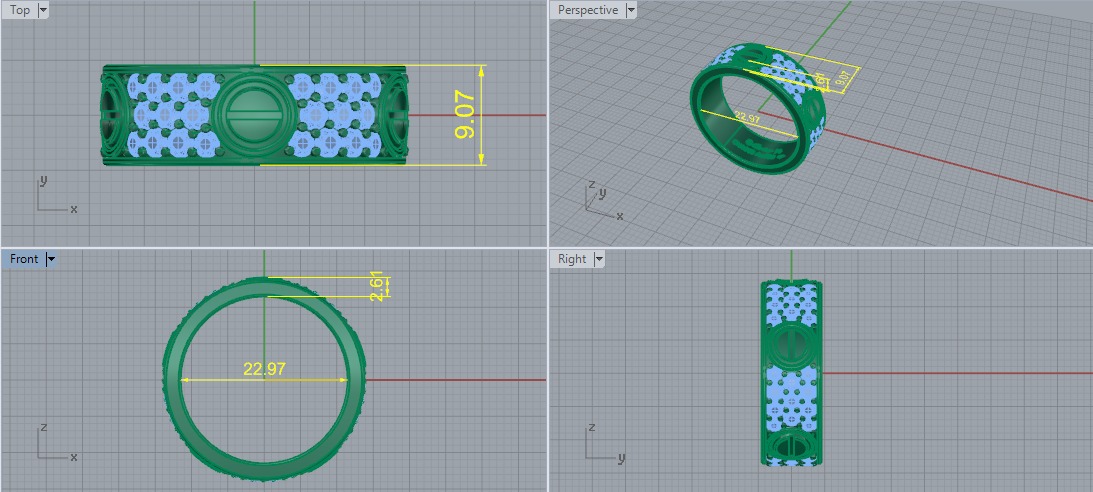 Bolt ring Model 6760 3D print model_5