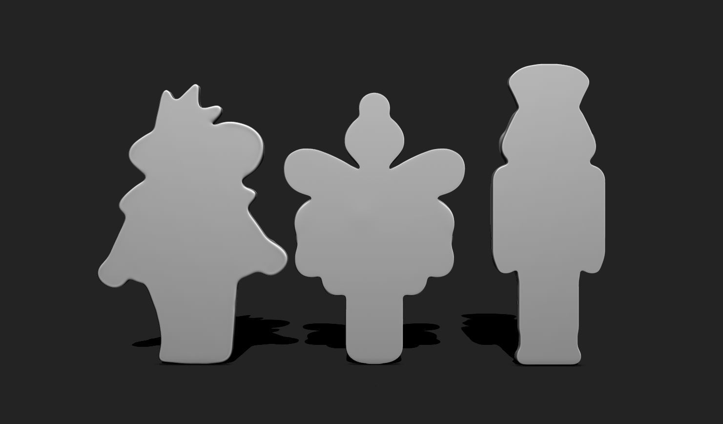 3D Printable Christmas - Nutcracker - Princess - Mouse King STL 3D print model_2