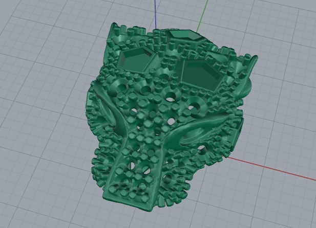 Leopard pendant Model 6749 3D print model_2