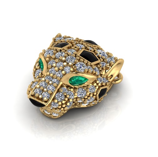 Leopard pendant Model 6749 3D print model_1