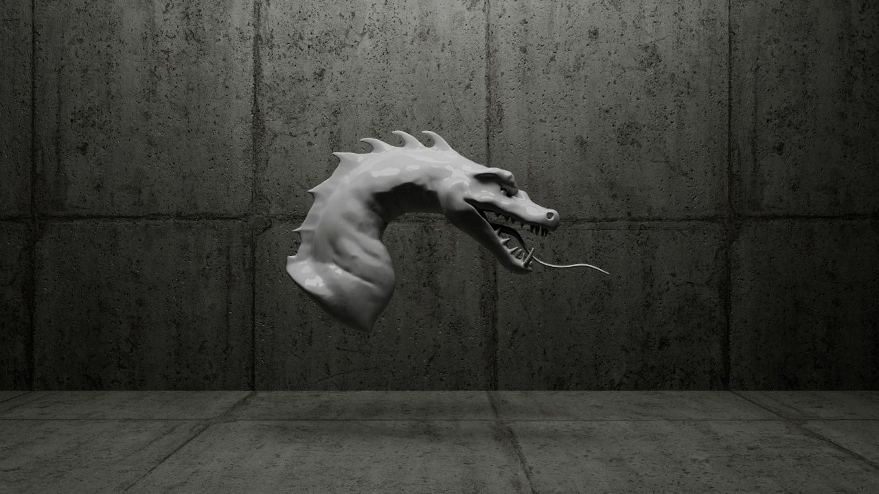 Dragon Head 3D print model_2