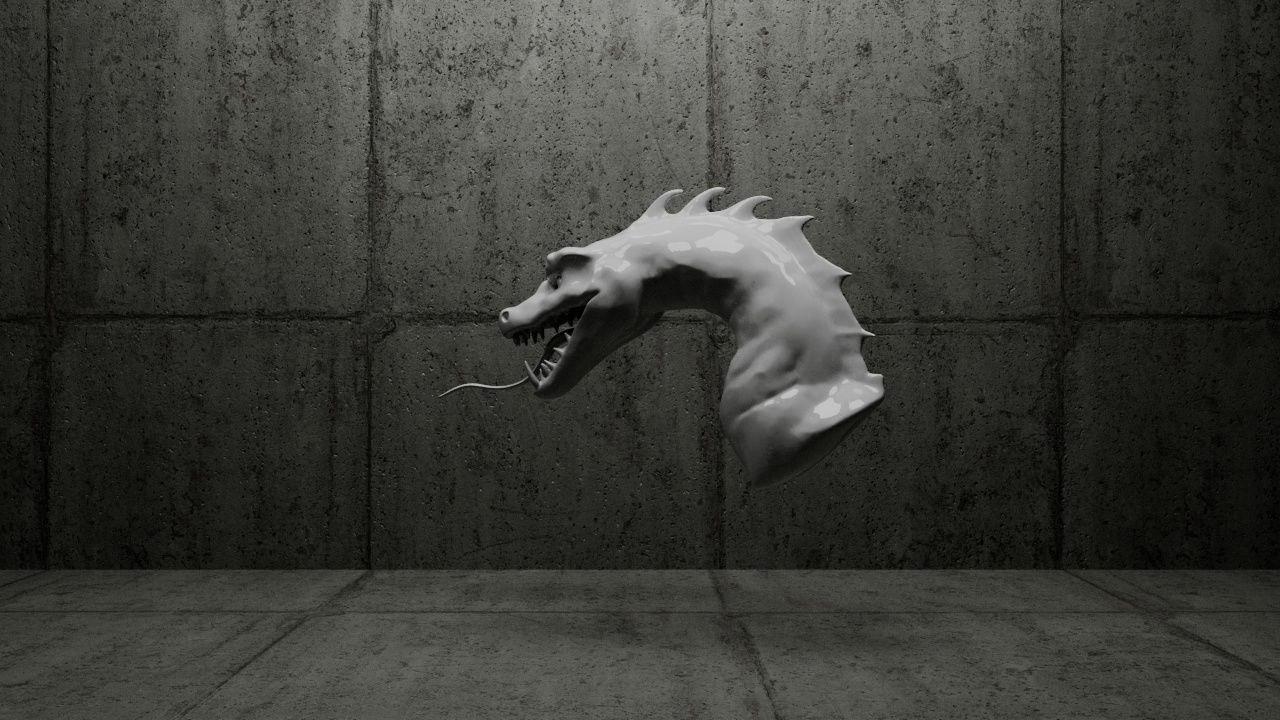 Dragon Head 3D print model_3