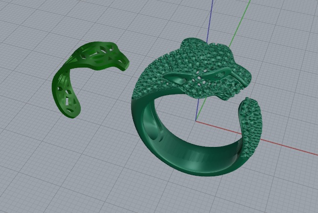 Leopard ring Model 6728 3D print model_2
