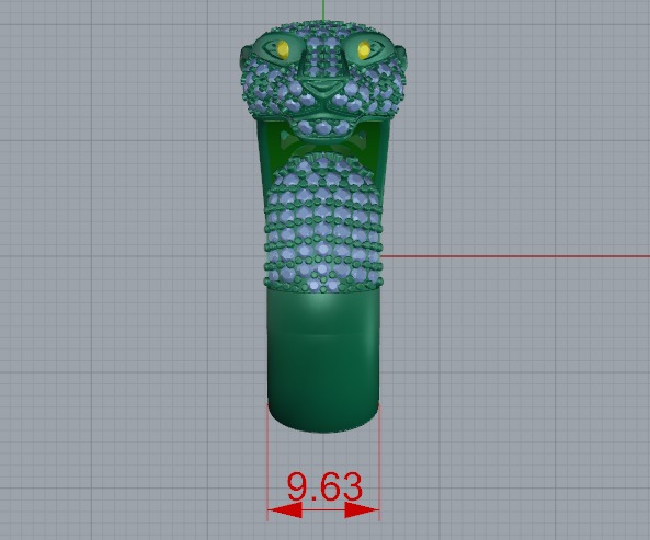 Leopard ring Model 6728 3D print model_6