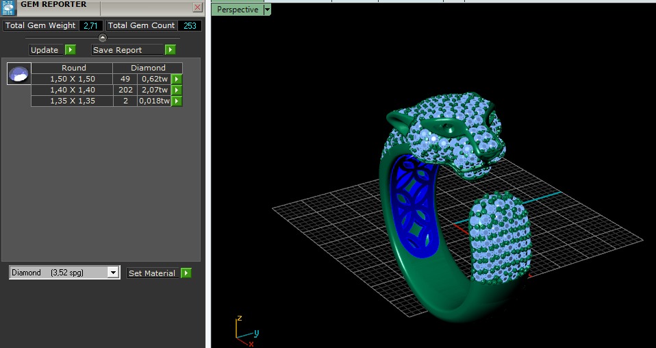 Leopard ring Model 6728 3D print model_8