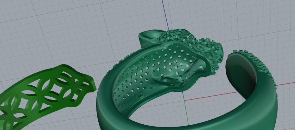 Leopard ring Model 6728 3D print model_4
