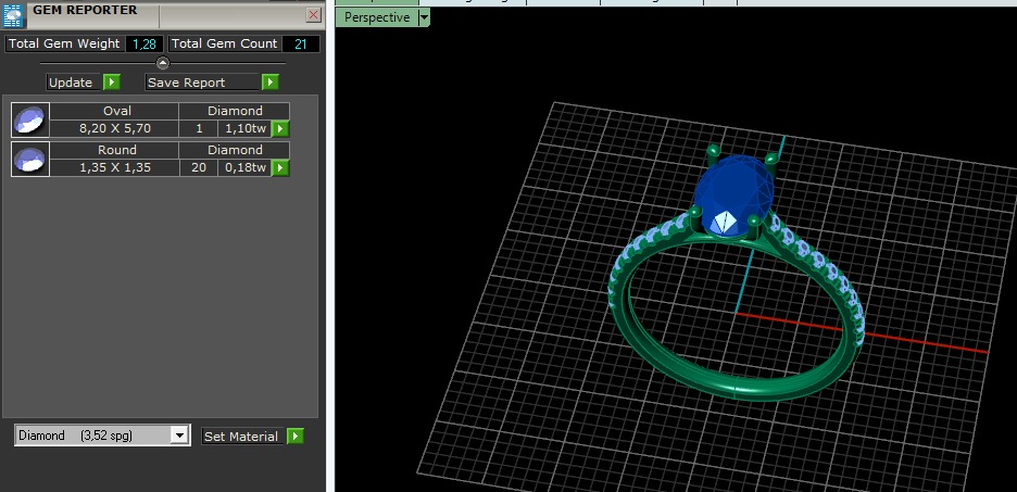 Solitaire ring Model 6712 3D print model_7