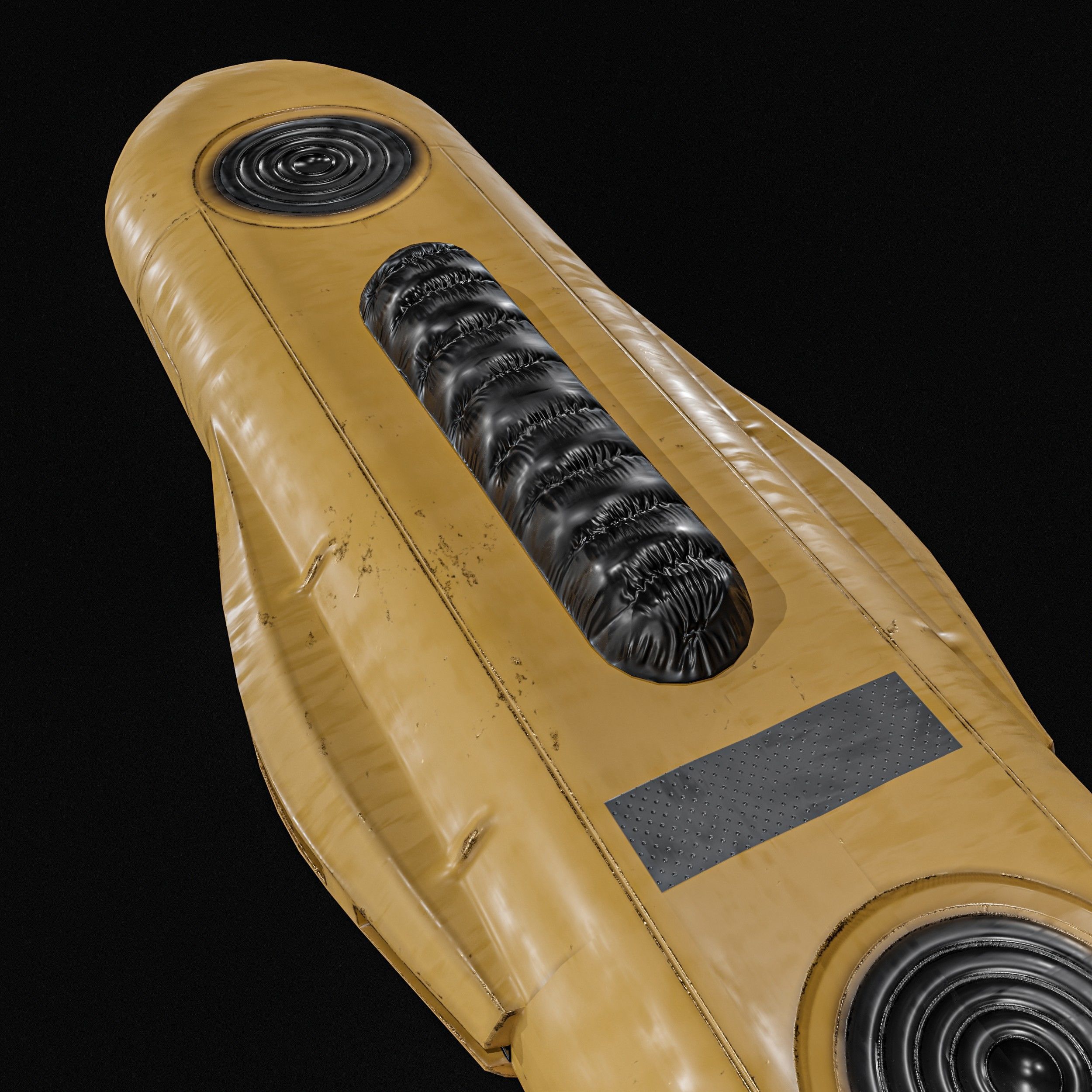 Autonomous Underwater Vehicle  AUV Low-poly 3D model_5