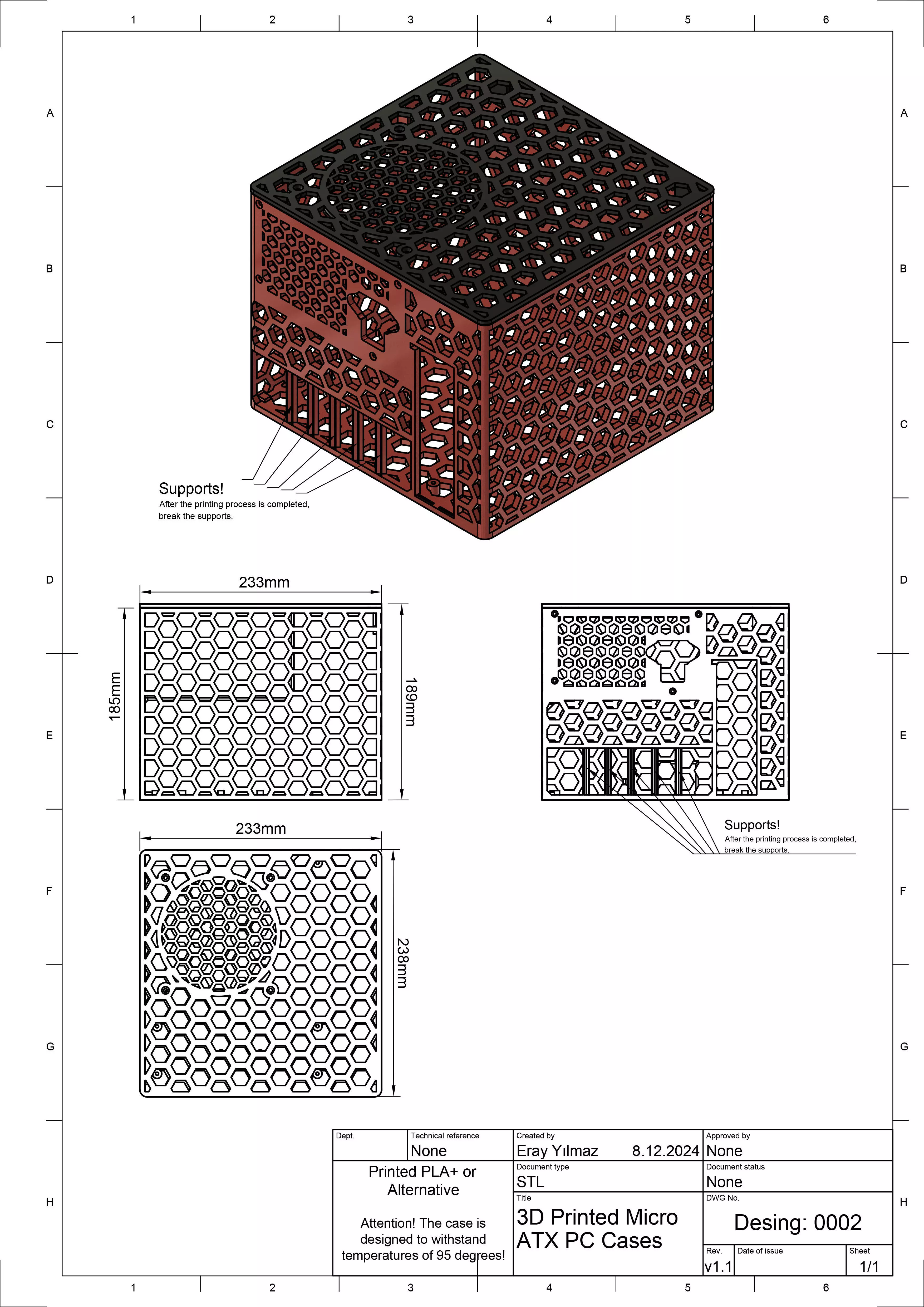 3D Printable Micro ATX PC Cases 3D print model_0