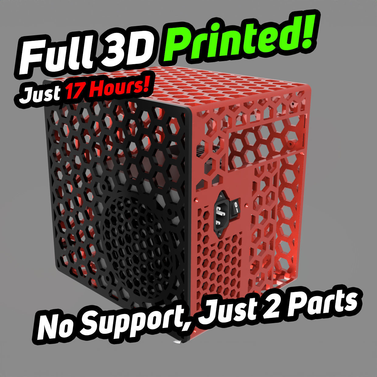 3D Printable Micro ATX PC Cases 3D print model_2
