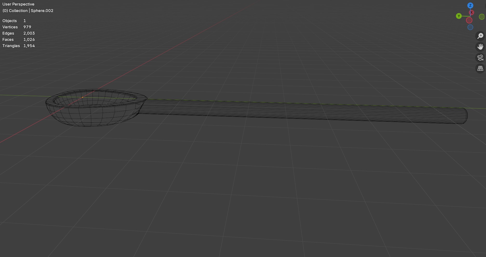 Wooden spoon Free 3D model_3