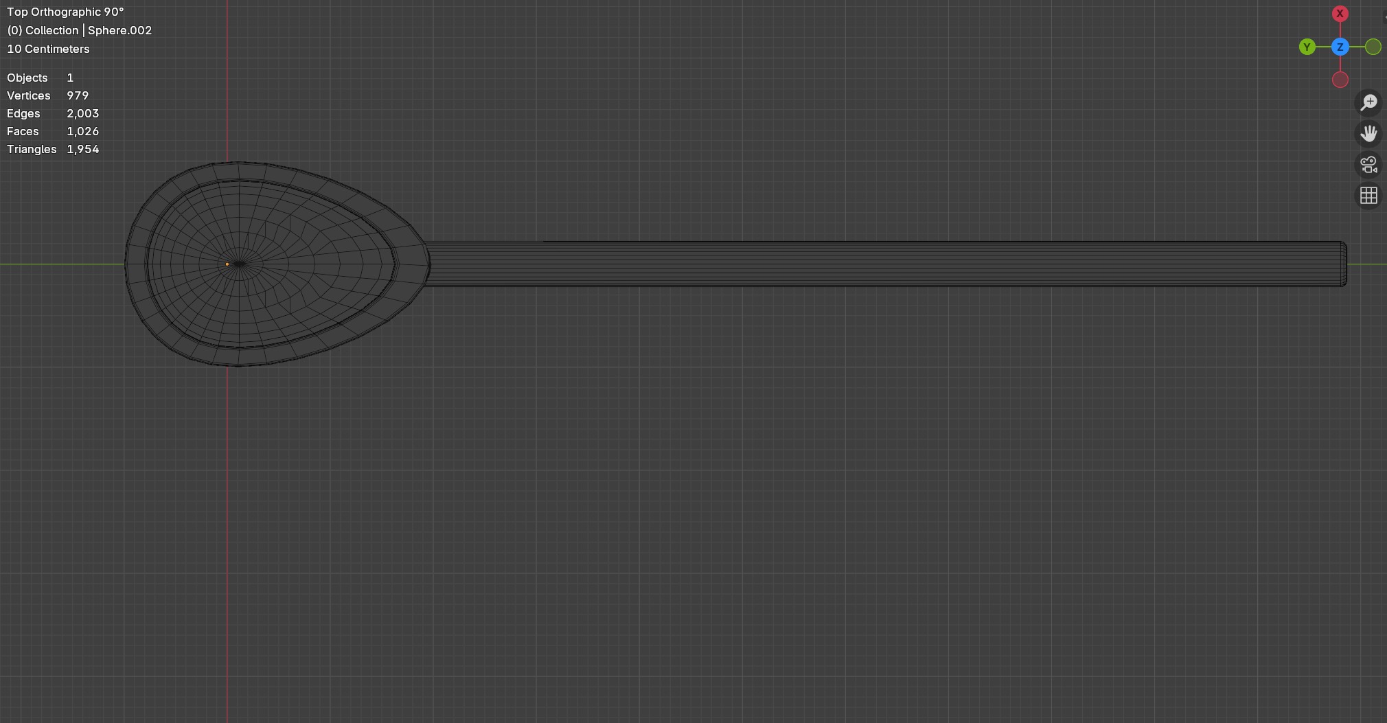 Wooden spoon Free 3D model_4