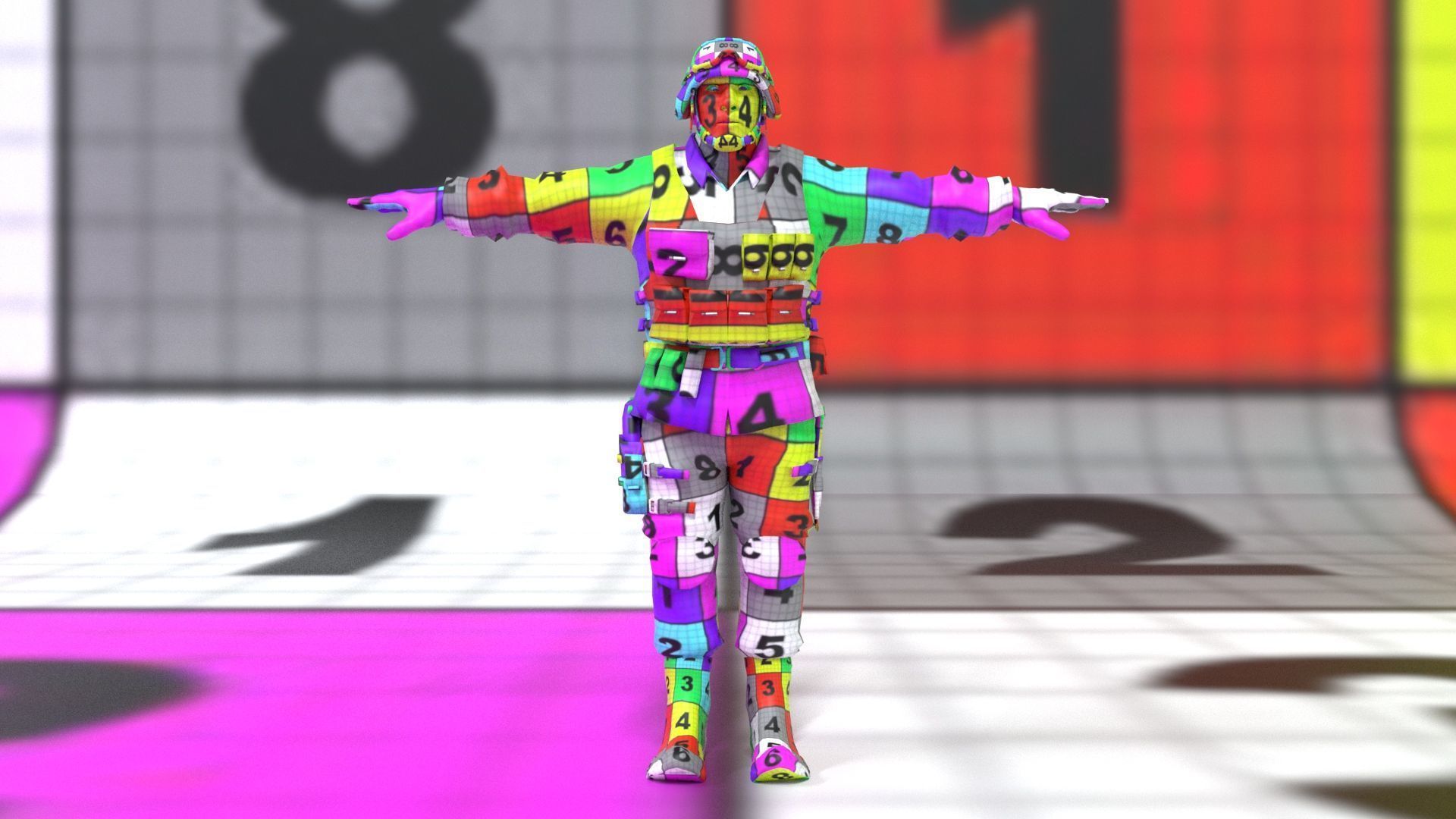 laos SWAT soldier Low-poly 3D model_12