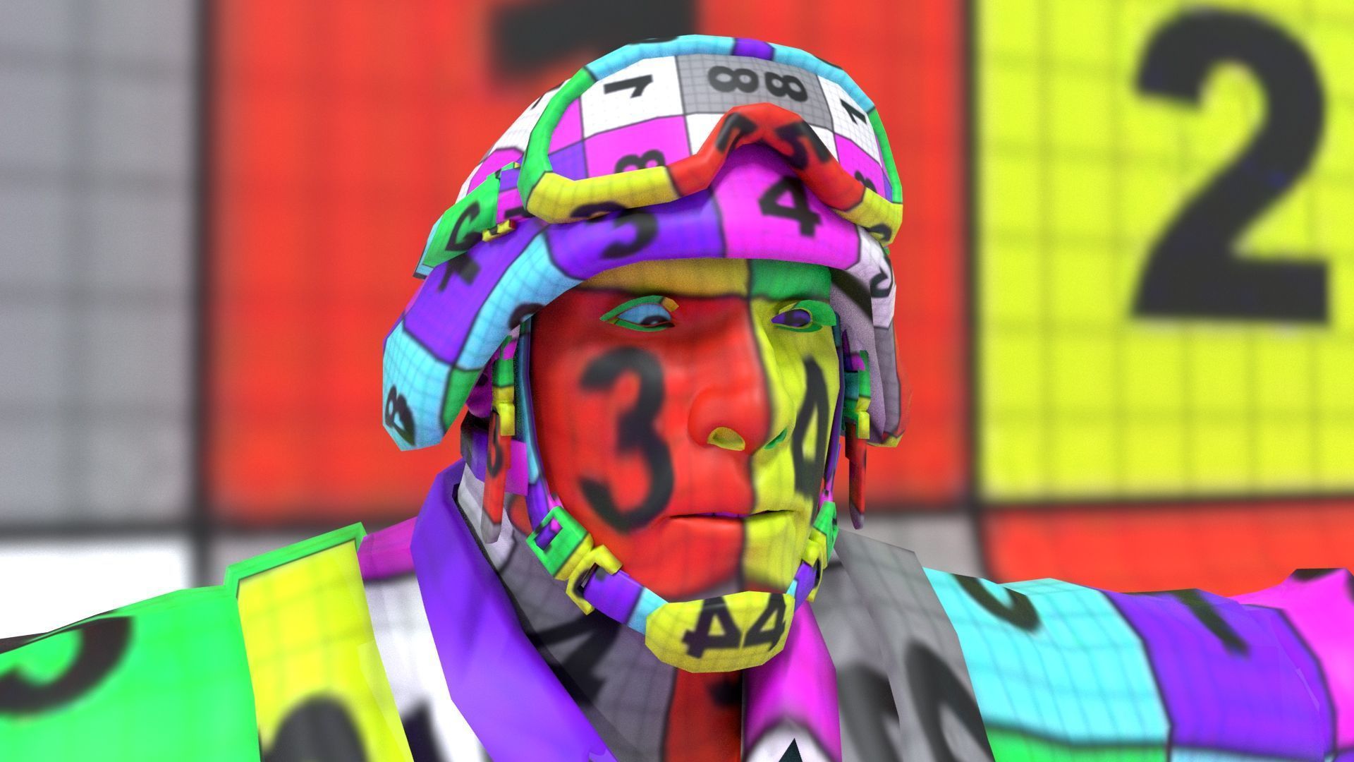 laos SWAT soldier Low-poly 3D model_16