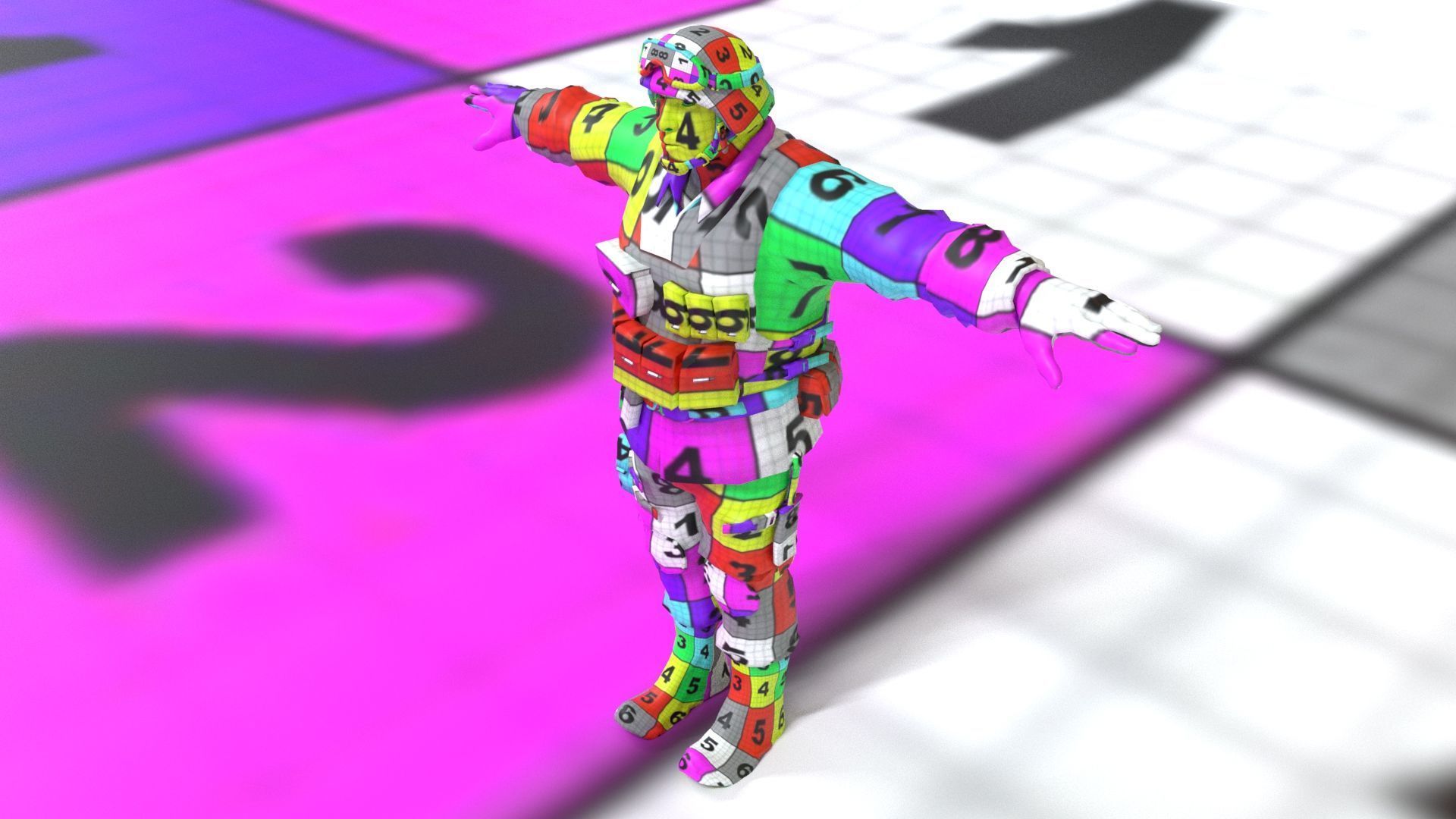 laos SWAT soldier Low-poly 3D model_14