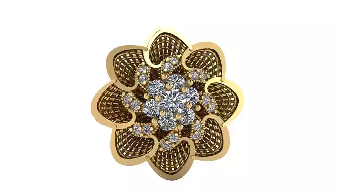 FLOWER BLOOM RING 3D PRINTABLE MODEL