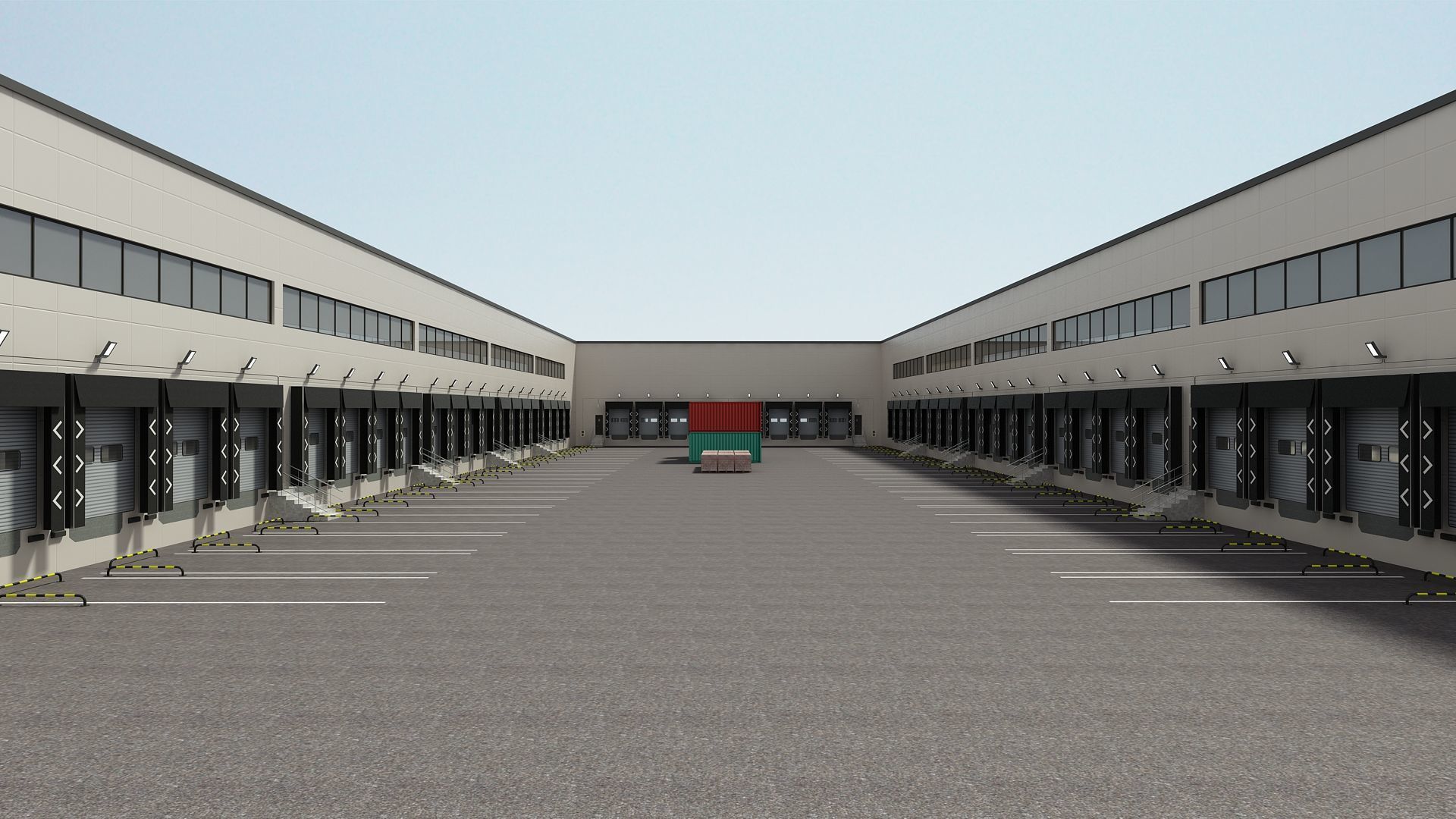 Cargo Logistics Building 3D model_5