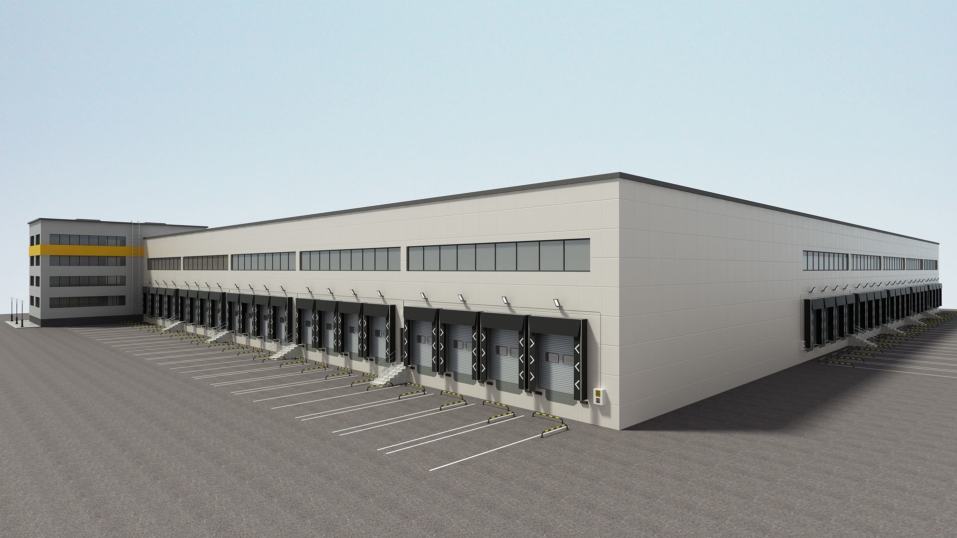 Cargo Logistics Building 3D model_3