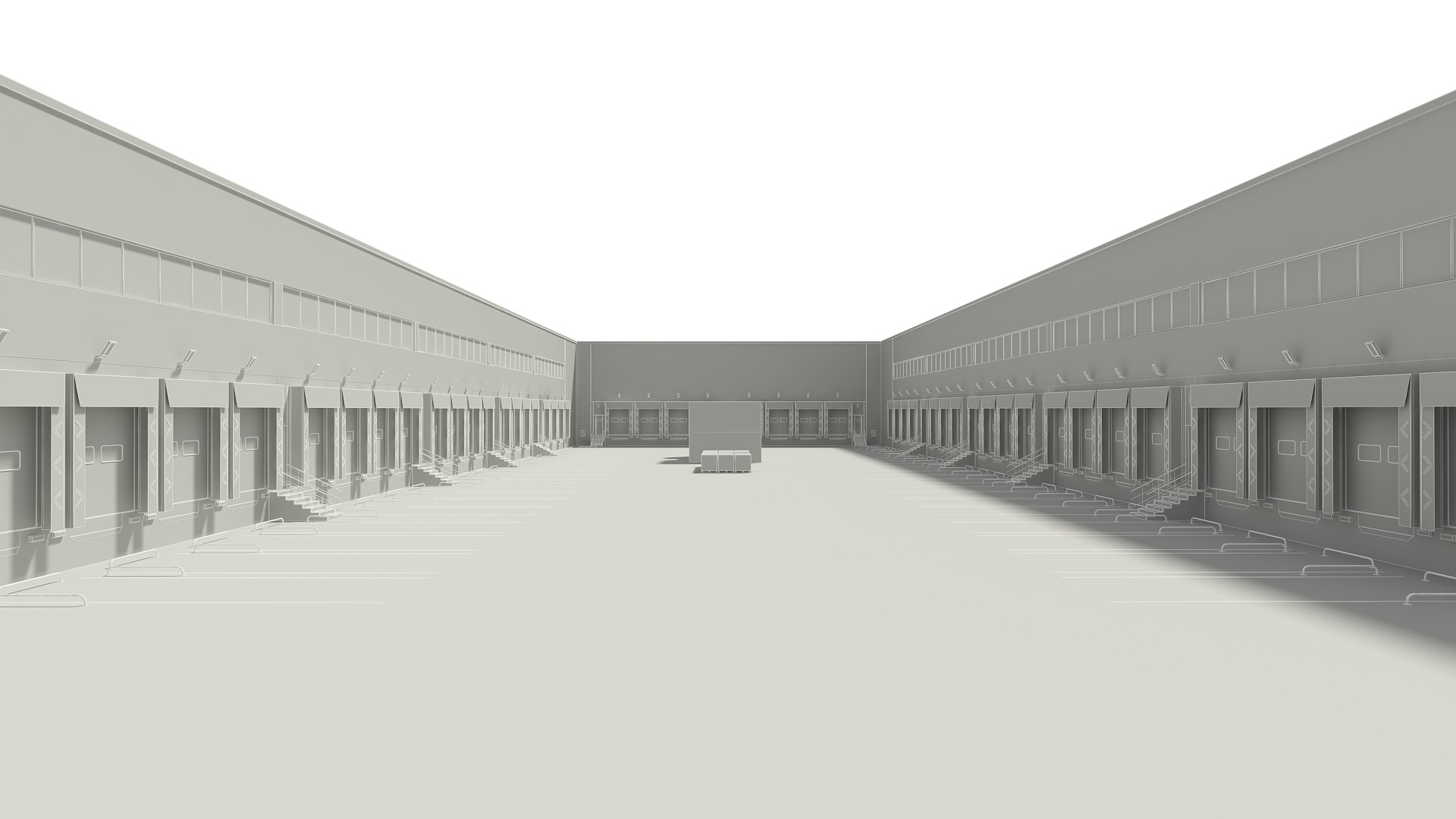 Cargo Logistics Building 3D model_11