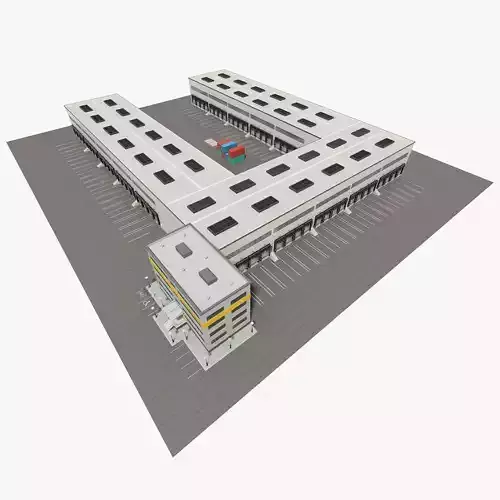 Cargo Logistics Building 3D model