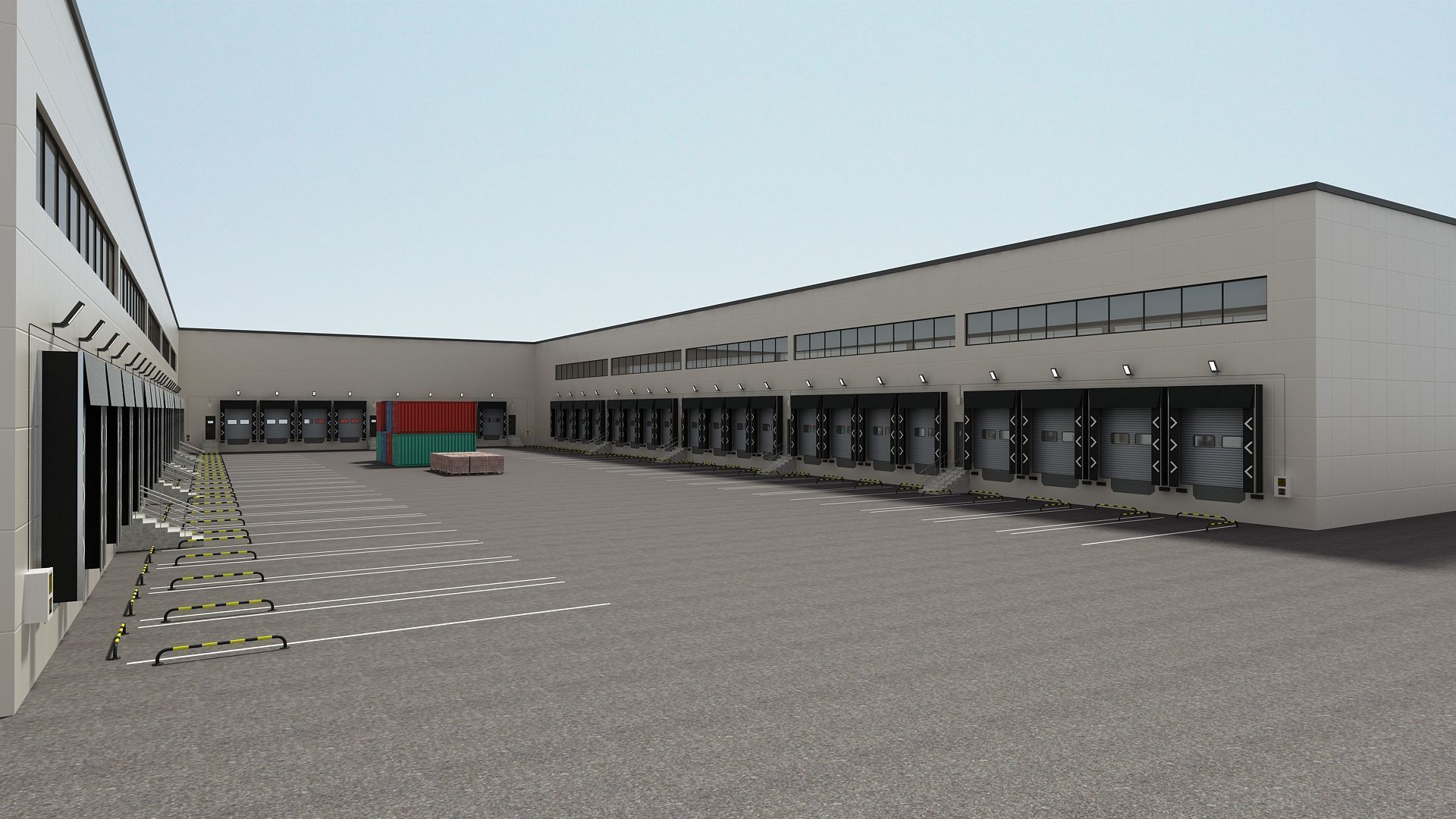 Cargo Logistics Building 3D model_8