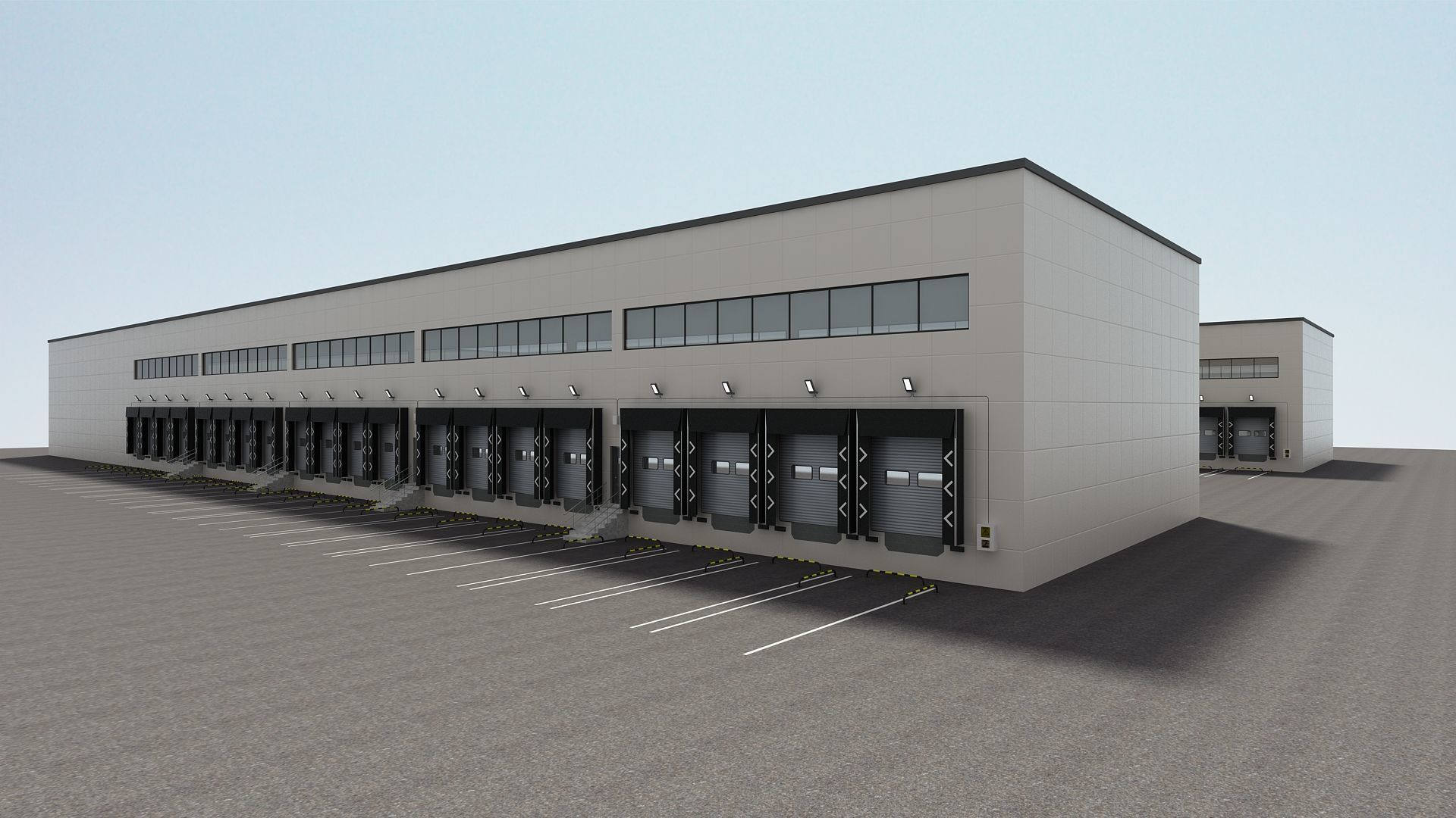 Cargo Logistics Building 3D model_7