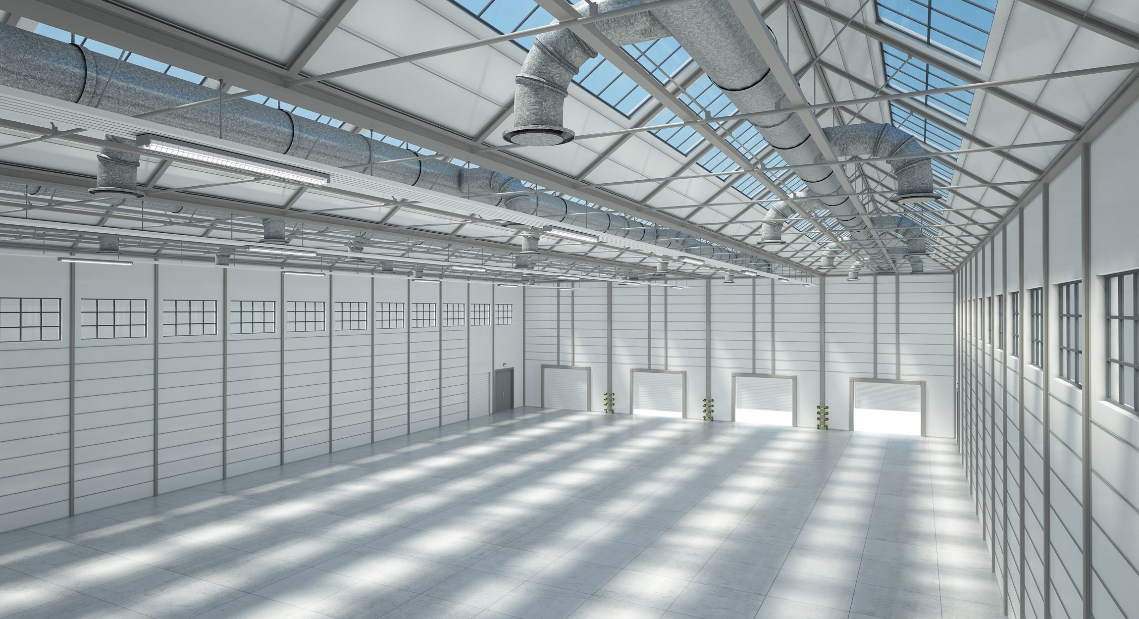 Warehouse  Logistics Building Set 3D model_14