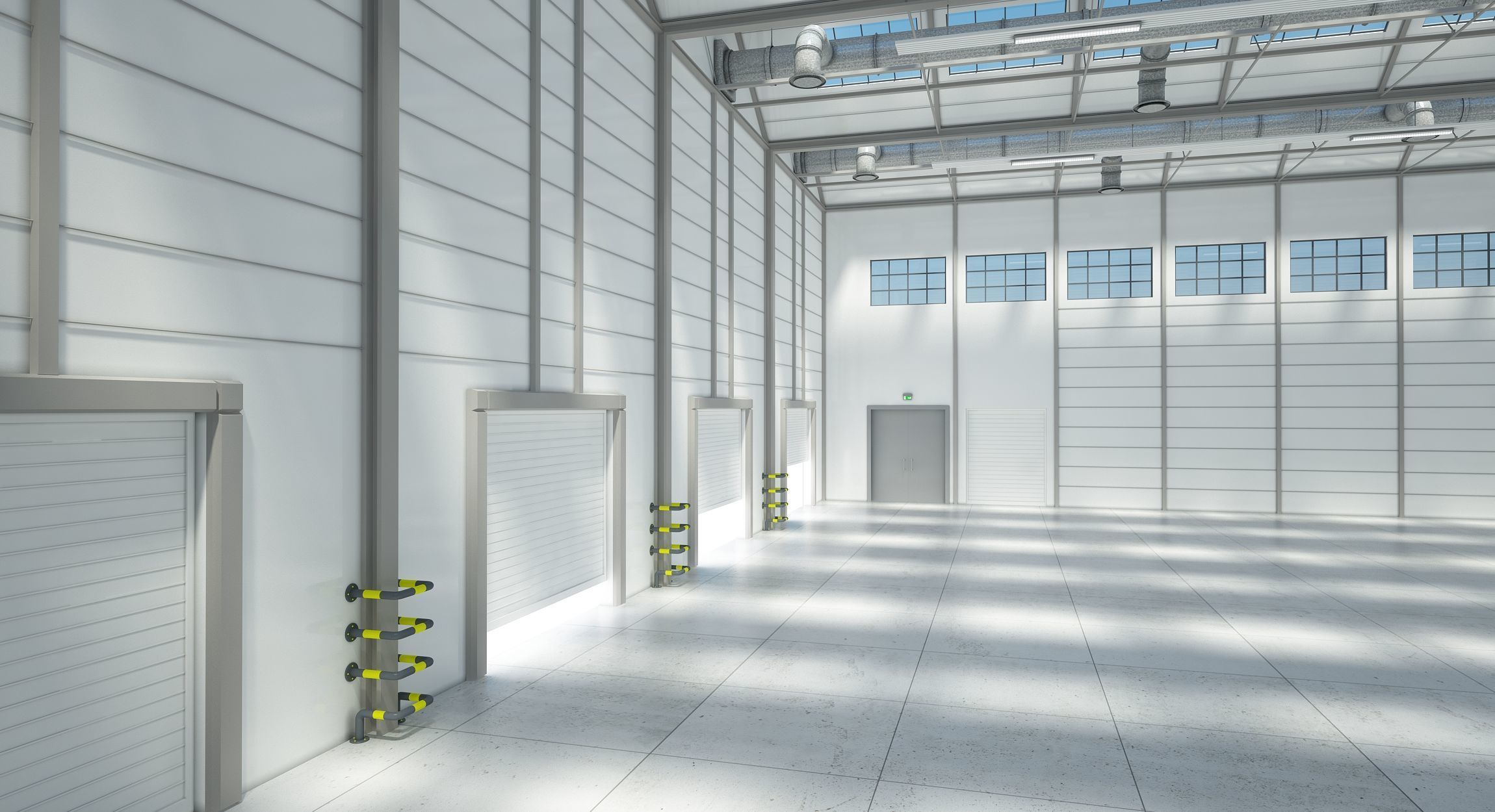 Warehouse  Logistics Building Set 3D model_15