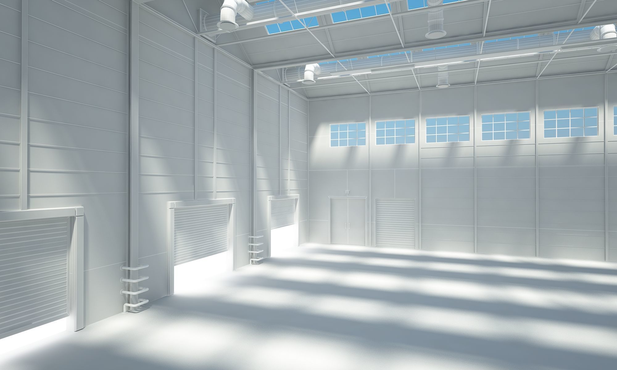 Warehouse  Logistics Building Set 3D model_19