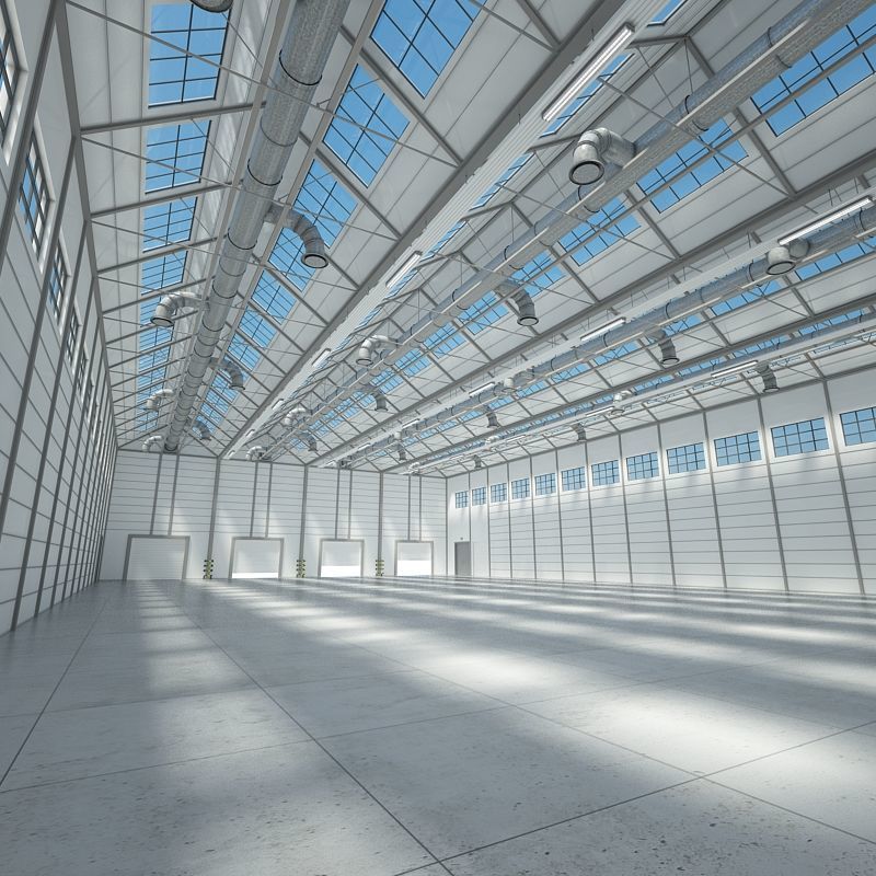 Warehouse  Logistics Building Set 3D model_11