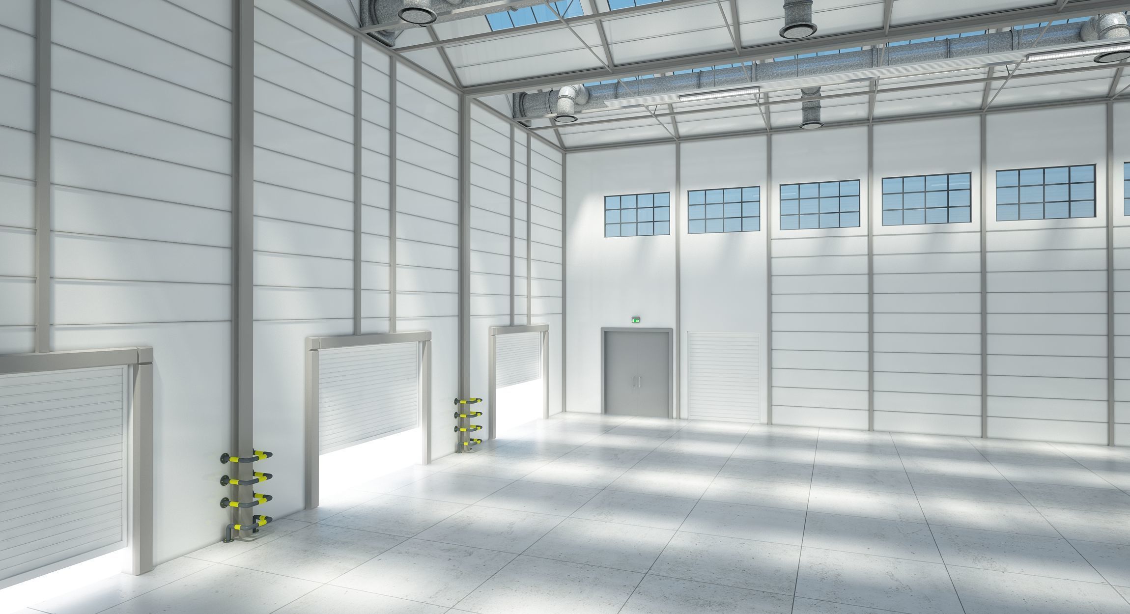 Warehouse  Logistics Building Set 3D model_12