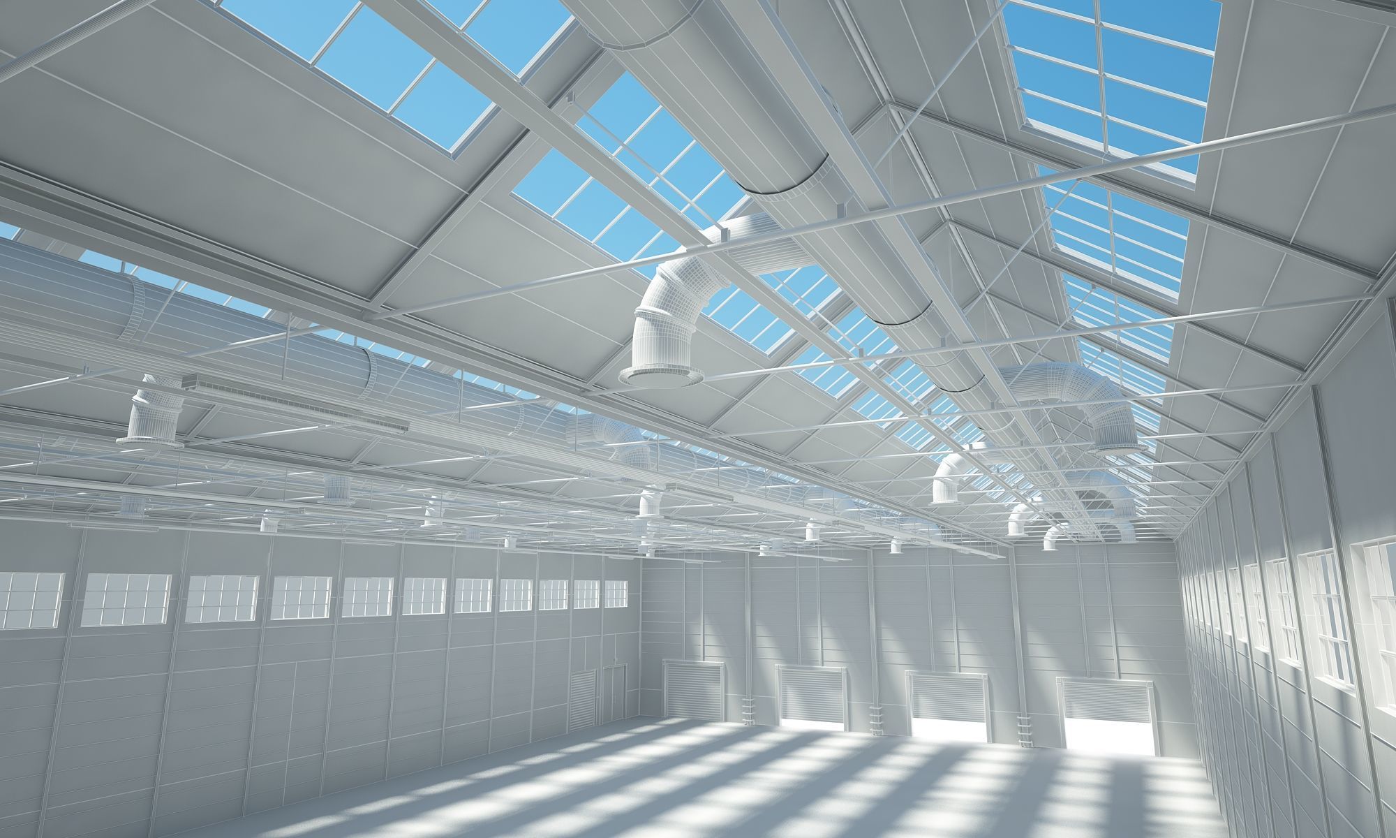 Warehouse  Logistics Building Set 3D model_18