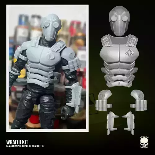 Wraith GI Joe Fan Art 3D printable File For Action Figures