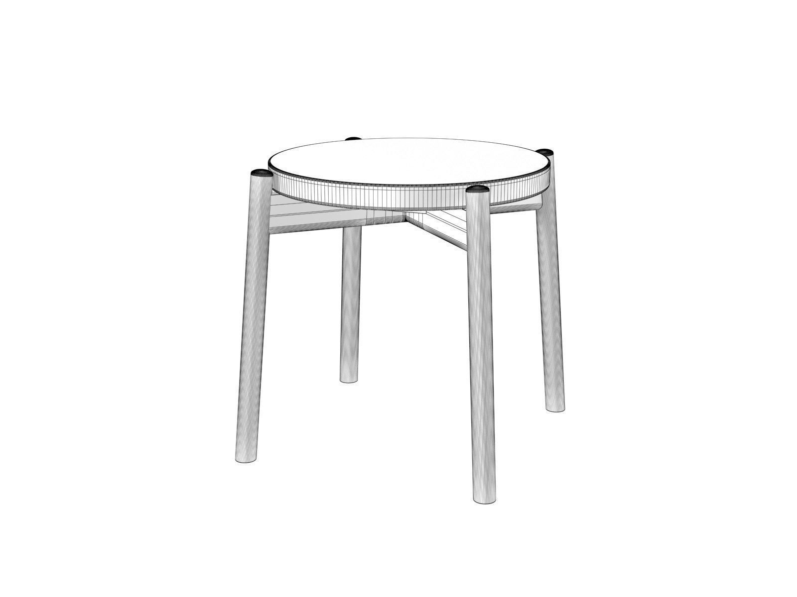 Kotan Stool 3D model_2