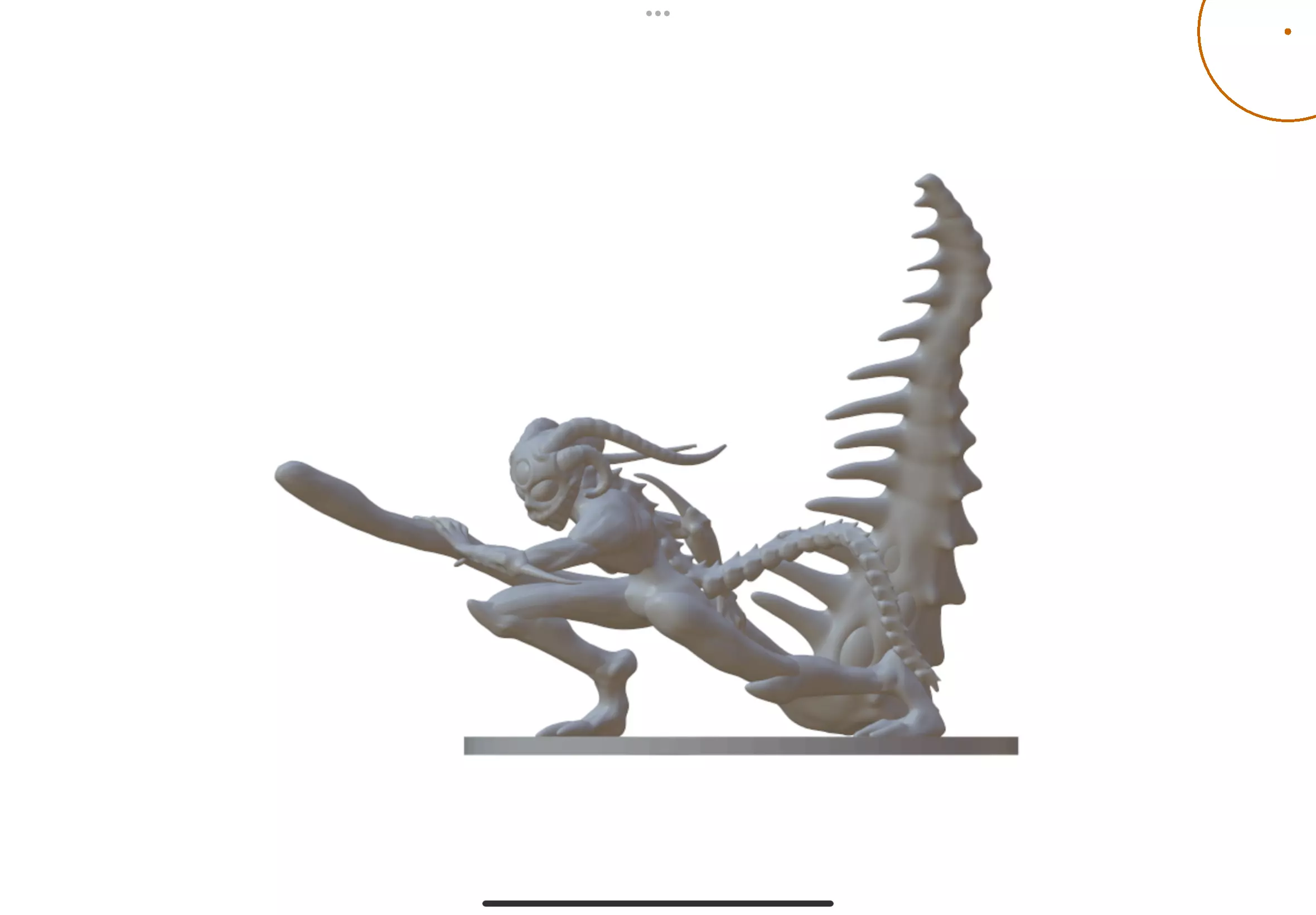 Bael 3D sculpture 3D print model_0