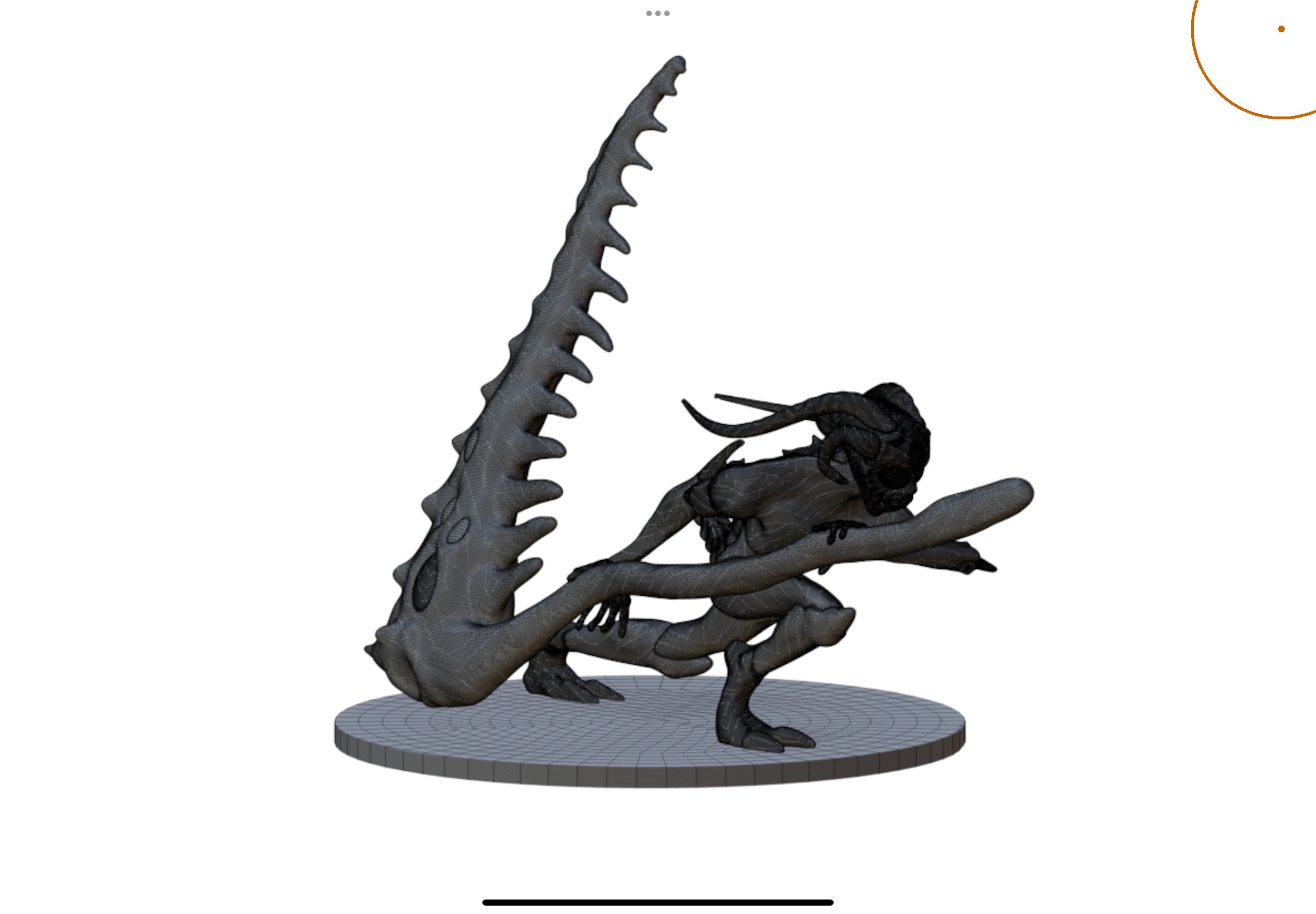 Bael 3D sculpture 3D print model_6