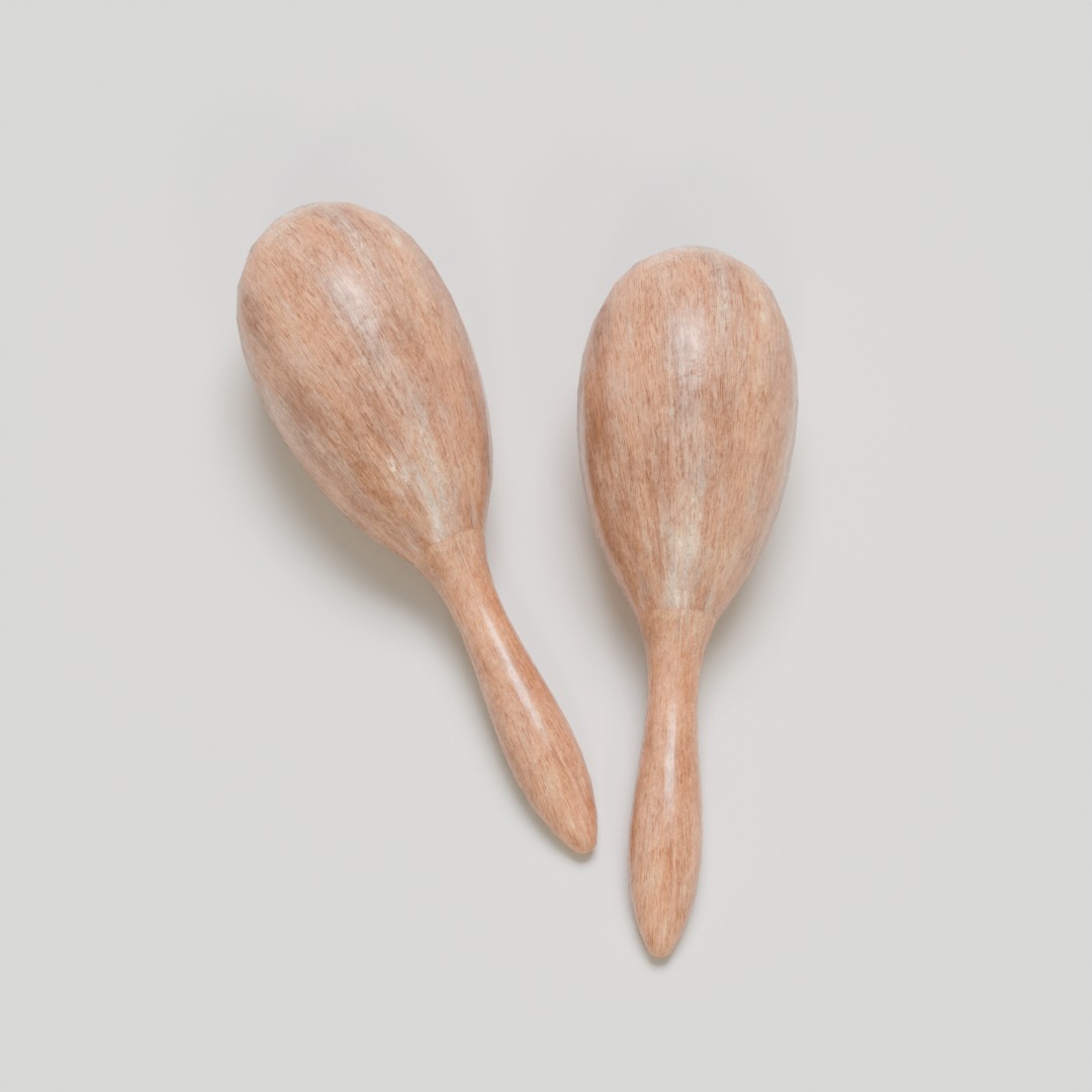 Maracas Pack - low poly Low-poly 3D model_1