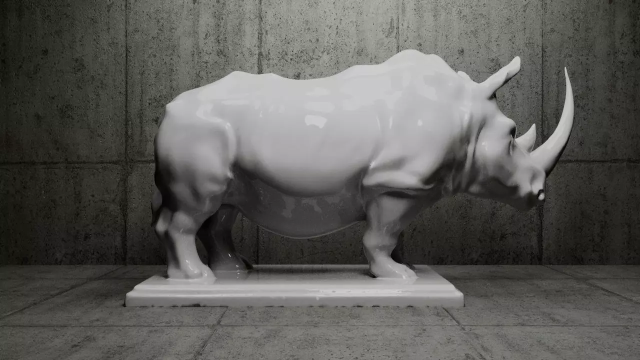 Rhino 3D Model-1 Free 3D print model