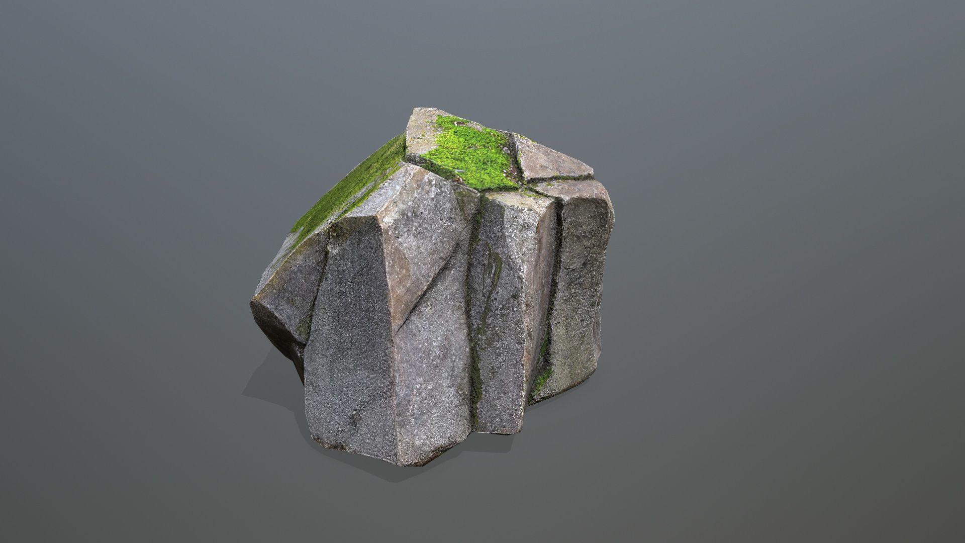 Rock Set Low-poly 3D model_9