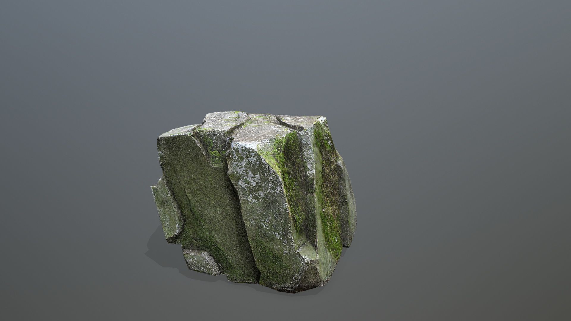 Rock Set Low-poly 3D model_10