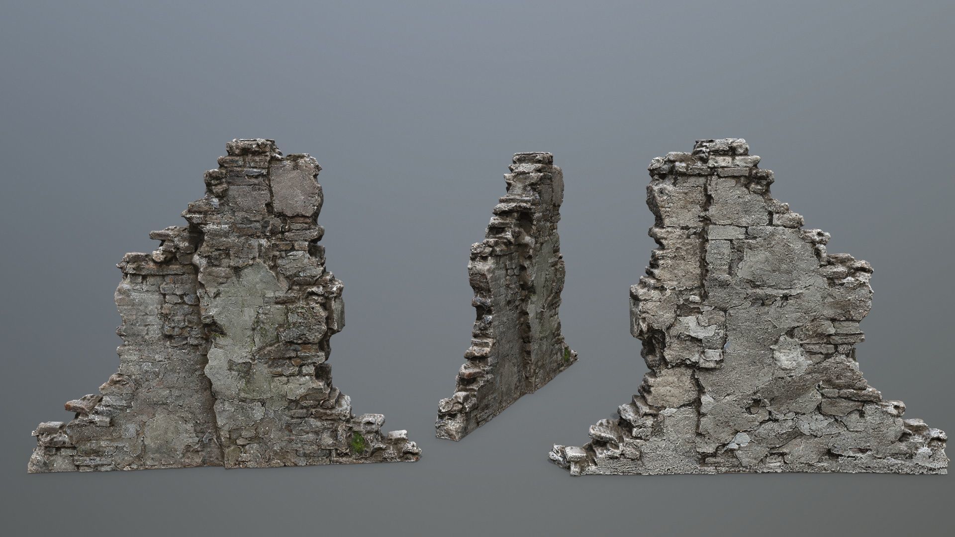 Ruin Gate Low-poly 3D model_13