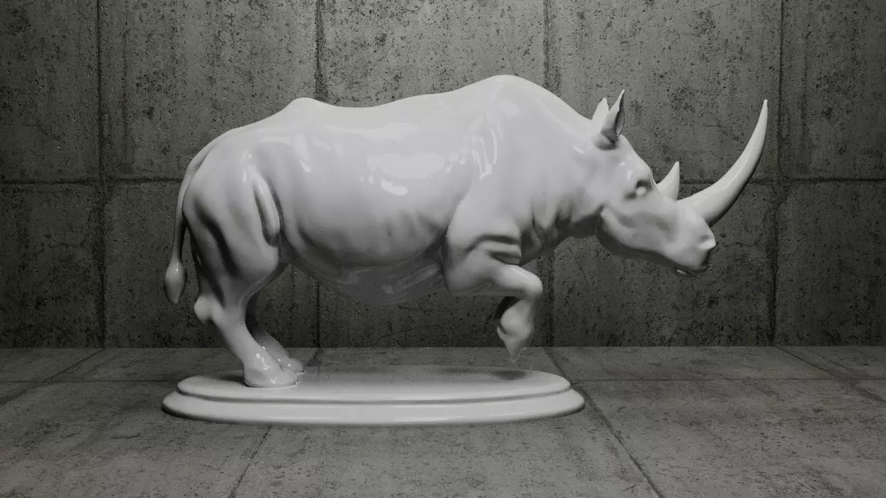 Rhino 3D Model-2 Free 3D print model