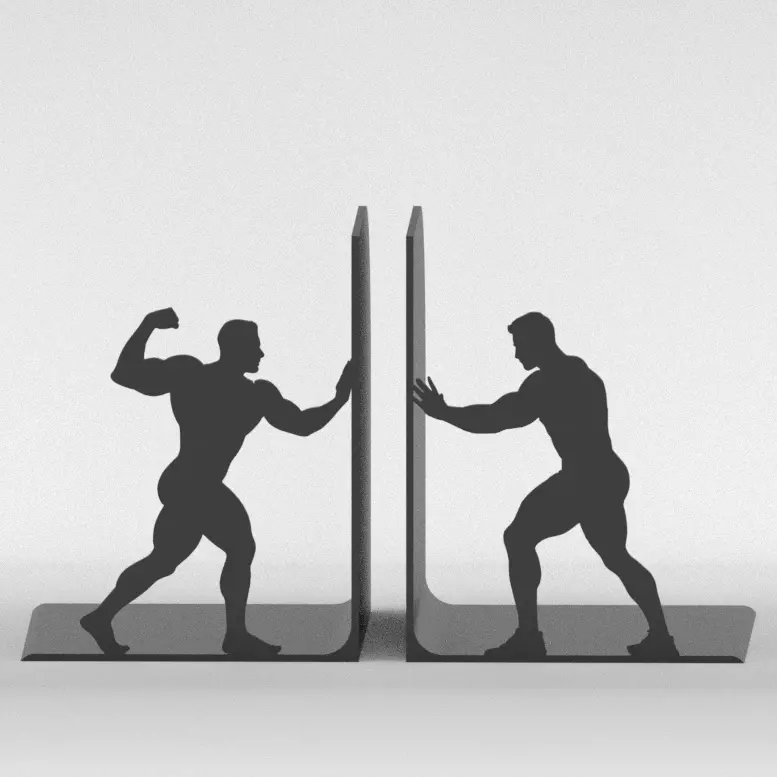Strongmen Bookends 3D print model_0