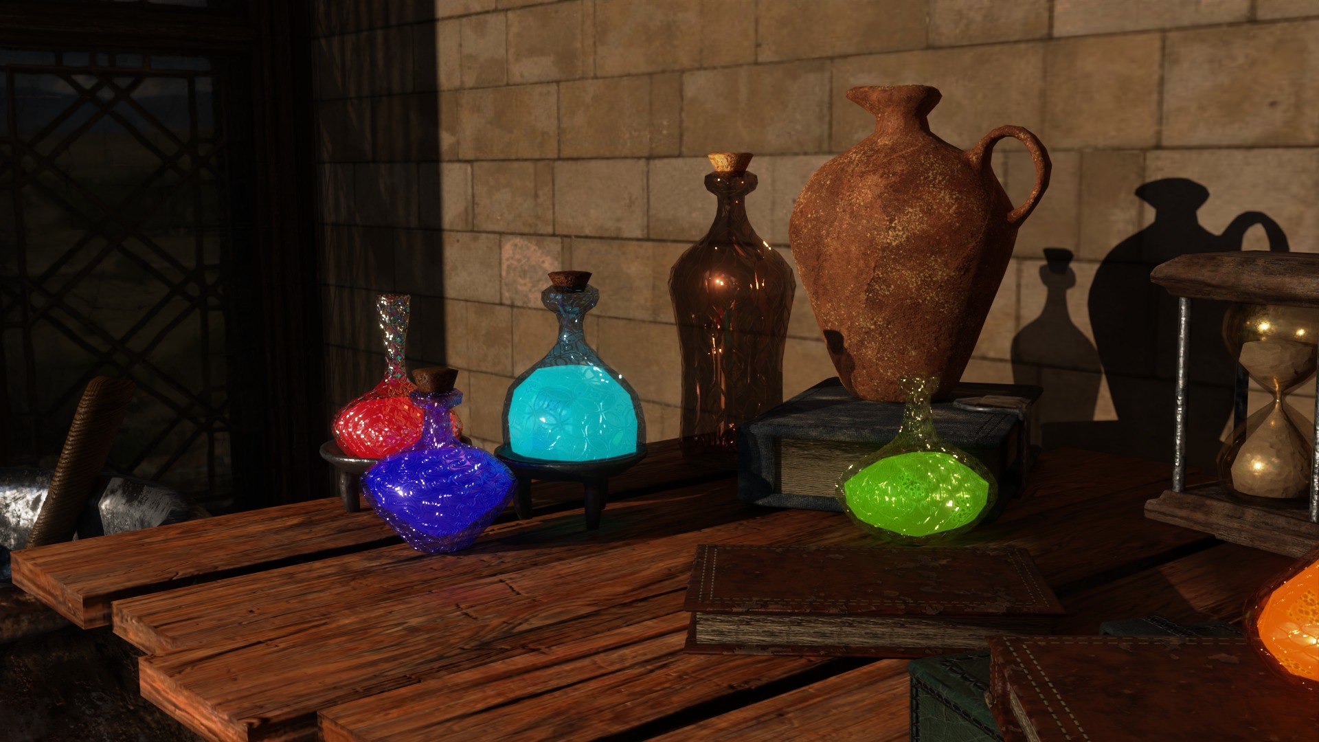 Alchemy Set Low-poly 3D model_2